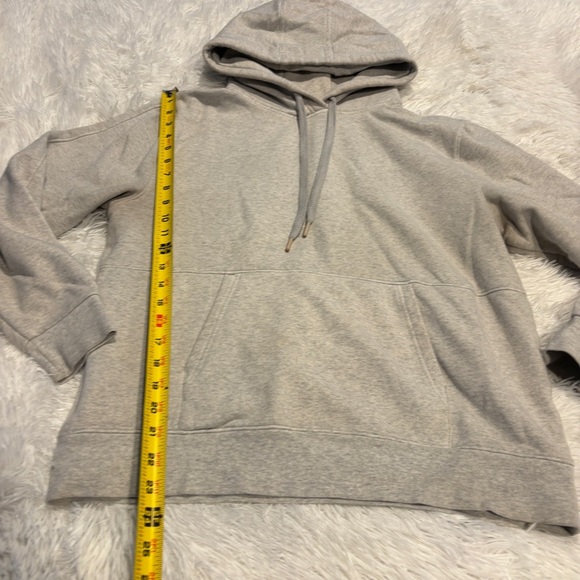 Athleta Retroplush Hoodie Womans’s Gray Sweatshirt Size Medium - Picture 4 of 12